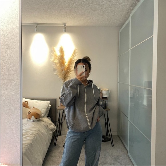 Target Grey Zip Up Hoodie - Picture 7 of 7